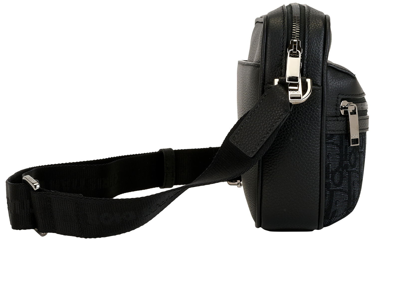 Rider 2.0, &pound;1,300, Handbags, Black/Navy, Canvas/Leather, Side view